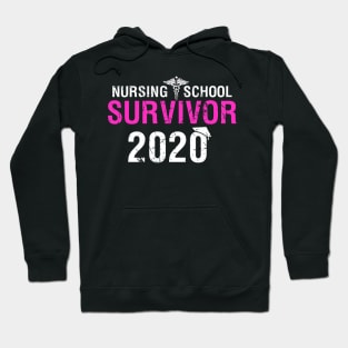 Nurse 2020 Nursing School Survivor Funny Graduation Hoodie